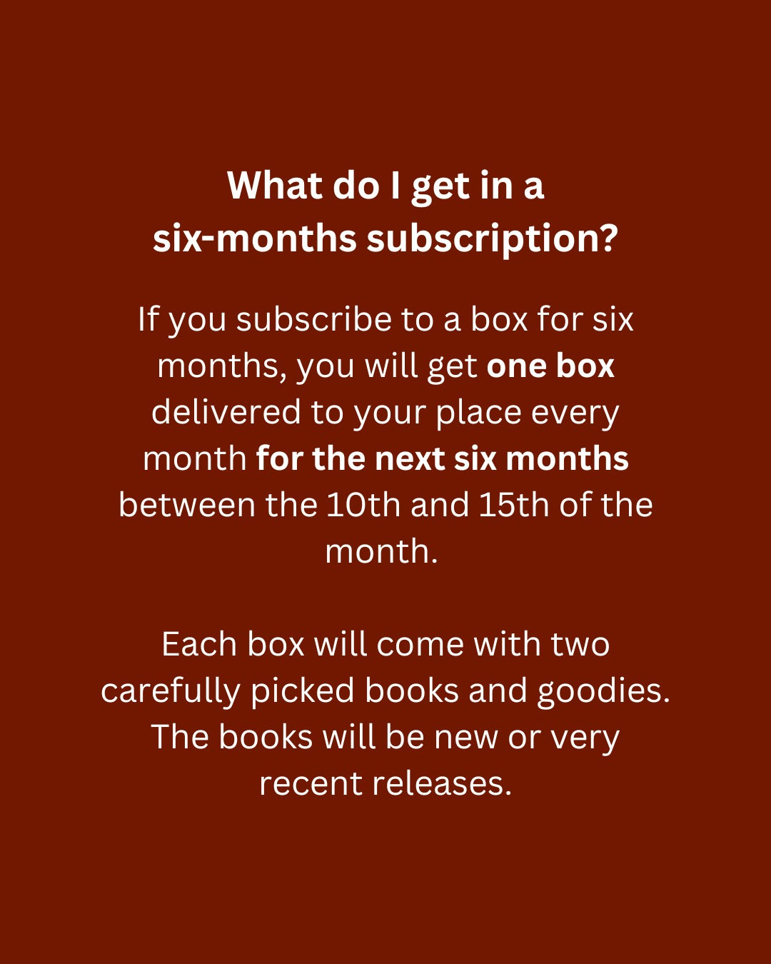 The Vanilla Book Box